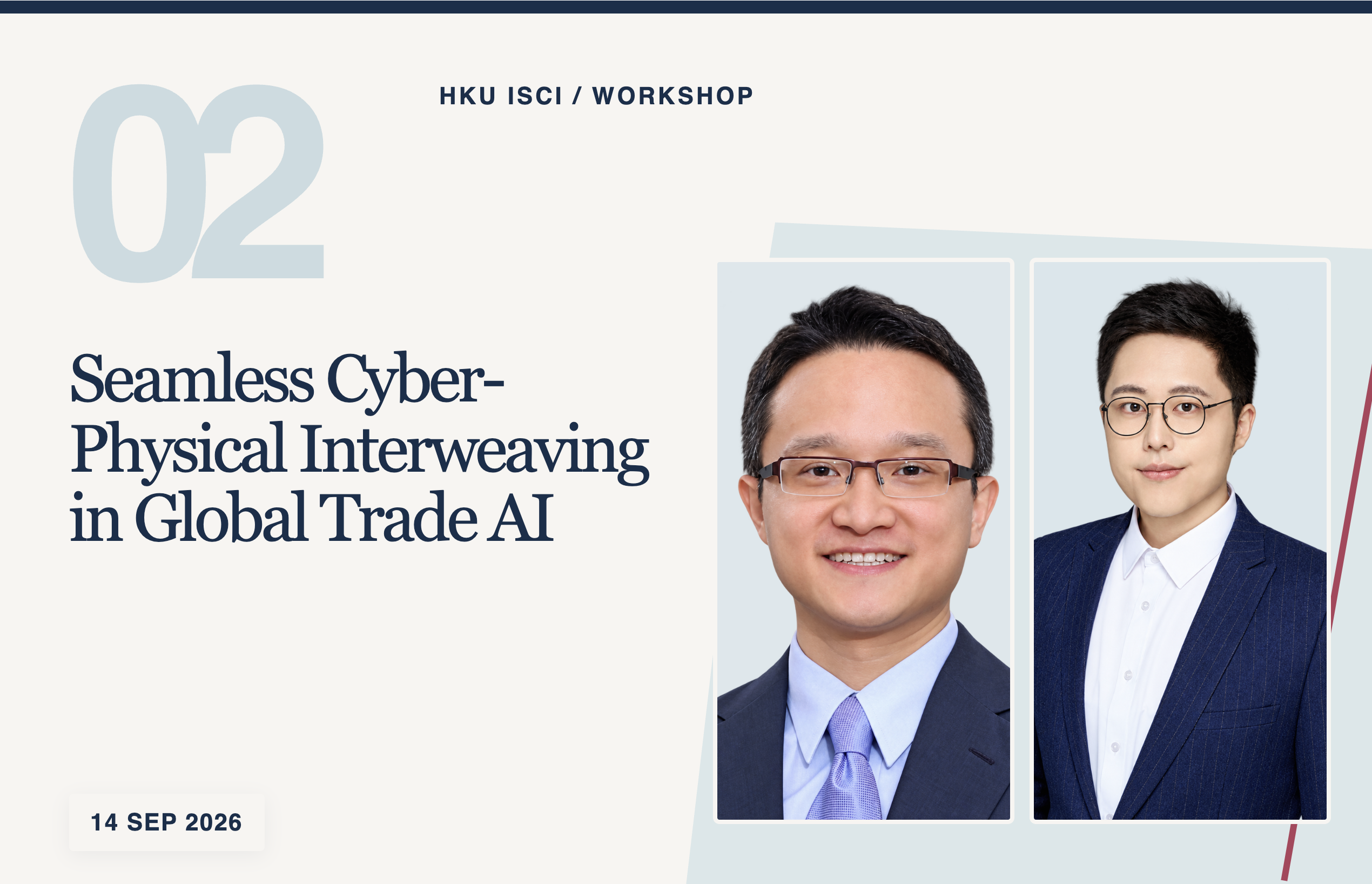 Sean Feng and Zhixi Wan at the September 2026 workshop
